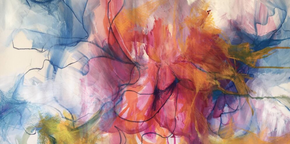 Sunshine and birdsong^acrylic on paper – 51x71cm